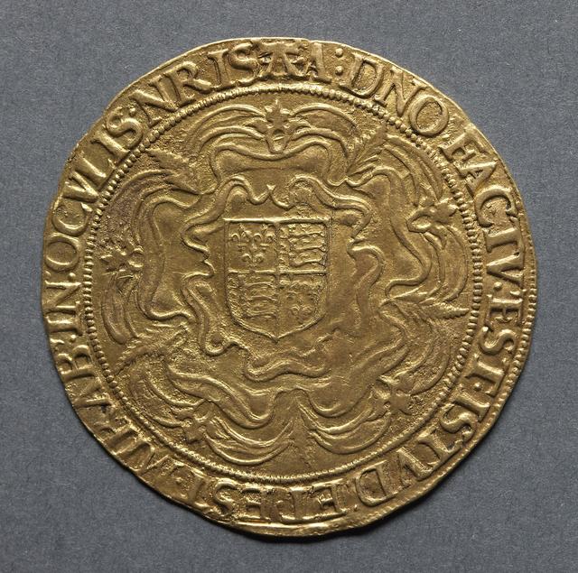 Elizabeth I, Gold Thirty-Shilling Sovereign, Kingdom of England, reverse
