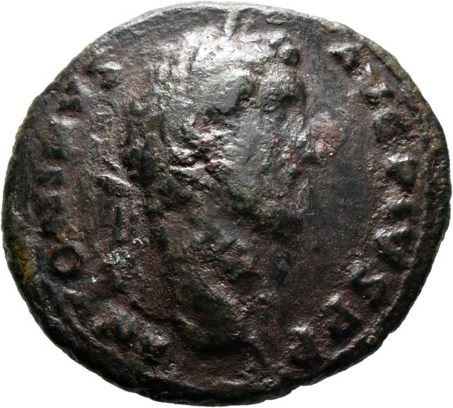 Antoninus Pius Bronze As (RIC III Antoninus Pius 568A), obverse