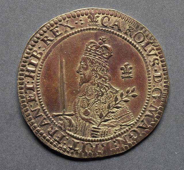 Charles I, Gold Triple Unite, Kingdom of England, obverse