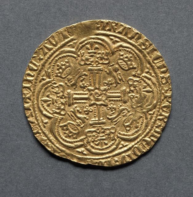 Richard II, Gold Noble, Kingdom of England, reverse