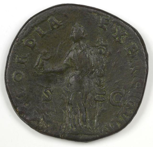 Antoninus Pius Orichalcum Dupondius, reverse