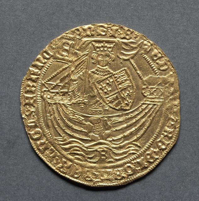 Edward IV, Gold Ryal (Rose Noble), Light Coinage, obverse