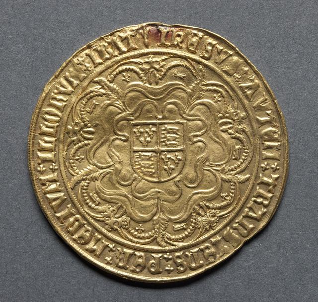 Henry VIII Gold Sovereign, Kingdom of England (1509–1547), reverse