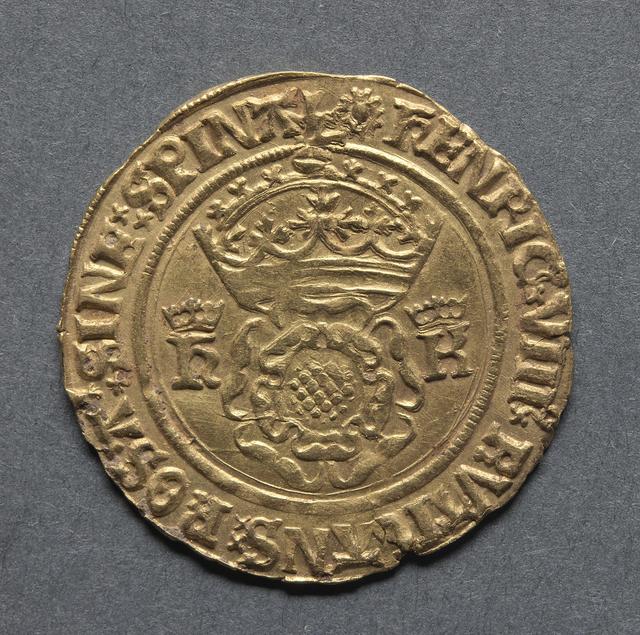 Henry VIII, Gold Crown of the Double Rose, Kingdom of England, obverse