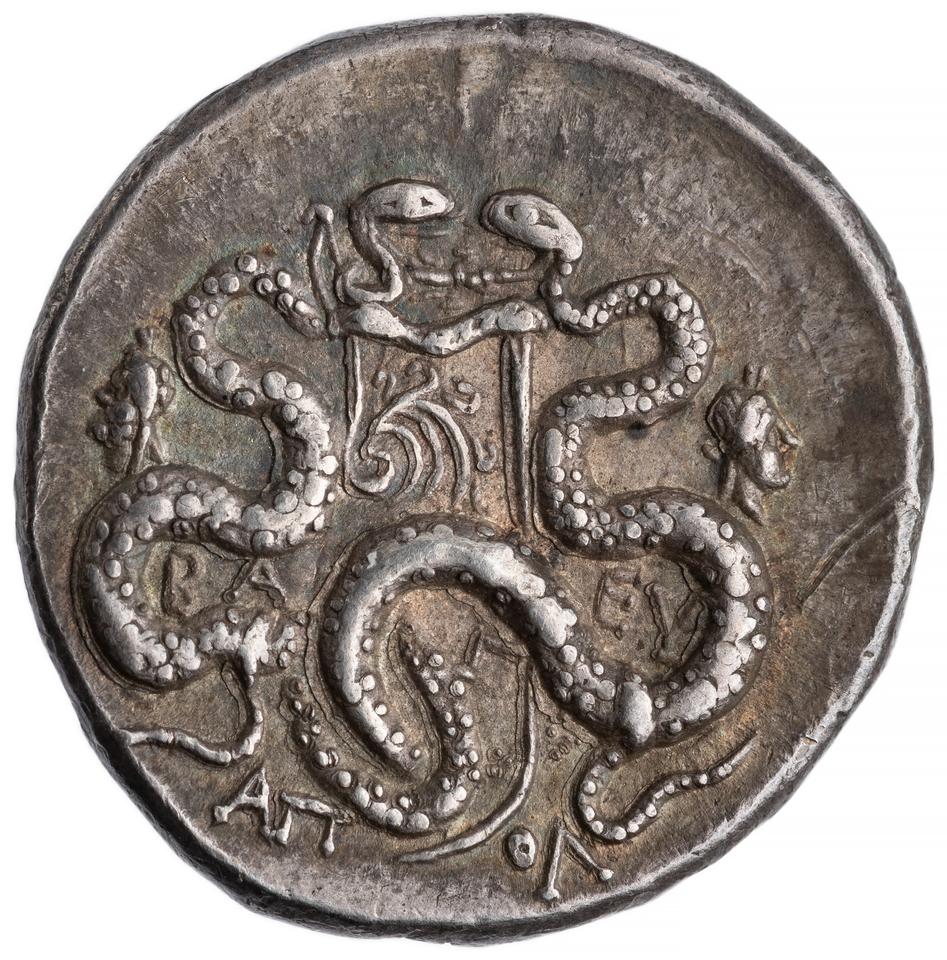 Aristonicus, silver cistophorus, collection photograph ANS-2015.20.1326, reverse