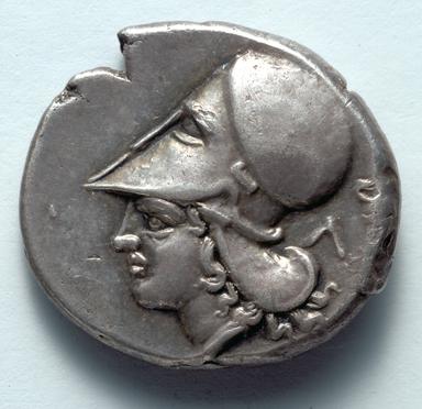 Leukas Silver Stater: Pegasos and Athena, reverse