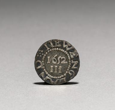 Massachusetts Bay, Silver Threepence, Colonial America, reverse