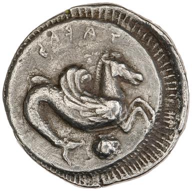 Taras Silver Didrachm, reverse