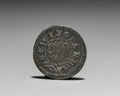 Massachusetts Bay Silver Shillings (1652–1682), reverse