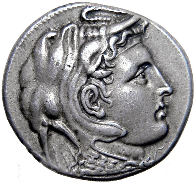 Ptolemy I Soter, silver tetradrachm, collection photograph ANS-1944.100.75470, obverse
