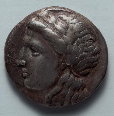 Miletos Silver Tetradrachm: Apollo and the Reverted Lion, obverse