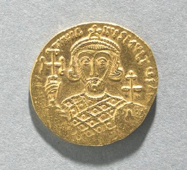 Gold Solidus of Justinian II (Second Reign Sole Issue), reverse