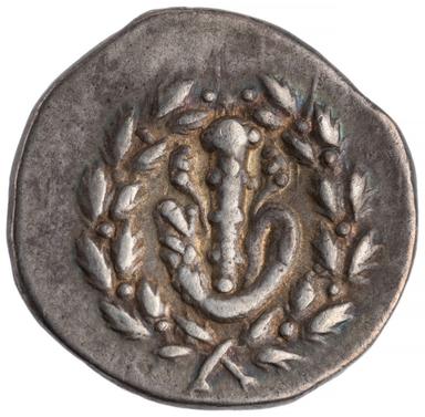 Nysa in Lydia Silver Didrachm, obverse