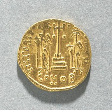 Constans II and Constantine IV: The Four-Emperor Byzantine Gold Solidus, reverse