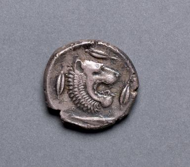 Leontinoi Silver Tetradrachm: Apollo and the Roaring Lion, reverse