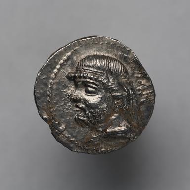 Phraates II Silver Drachms: Imperial Epigraphy, Provincial Mints, and Nomadic Warfare, obverse