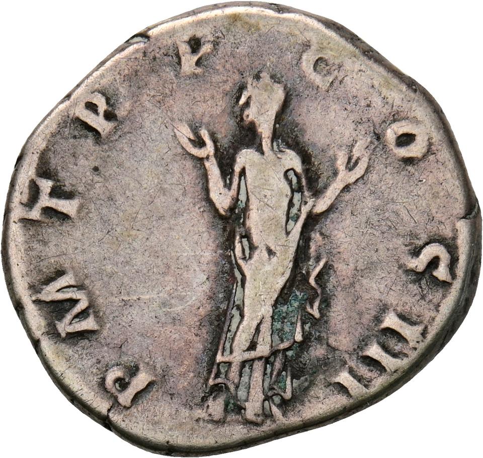 Hadrian, silver denarius, collection photograph Koeln-ID1330, reverse