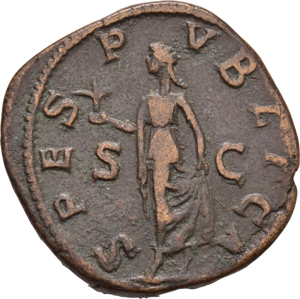 Severus Alexander, copper-alloy sestertius, collection photograph Koeln-ID931, reverse