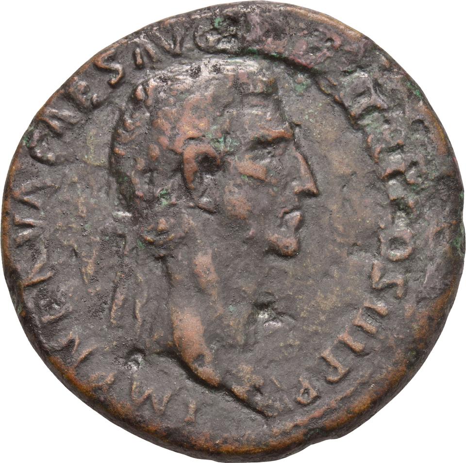 Nerva, copper-alloy sestertius, collection photograph Koeln-ID679, obverse