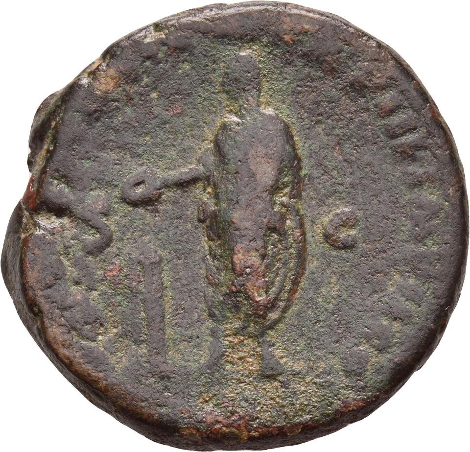 Marcus Aurelius, copper-alloy as, collection photograph Koeln-ID838, reverse