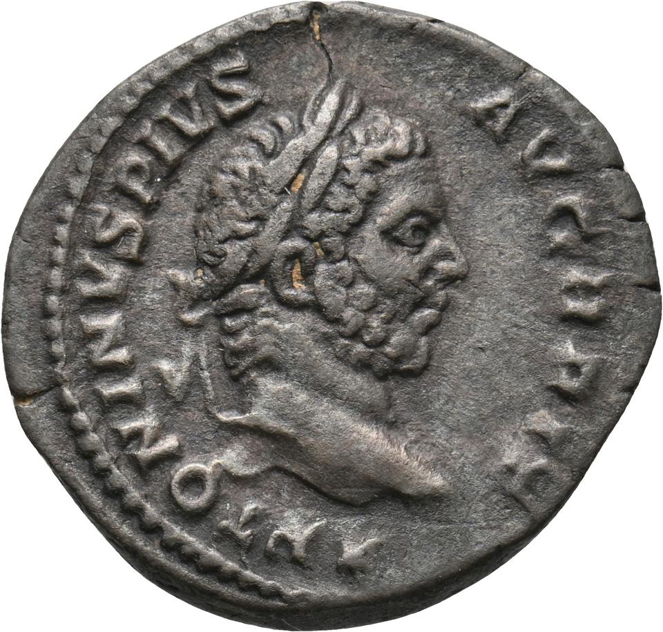 Caracalla, silver denarius, collection photograph Koeln-ID871, obverse