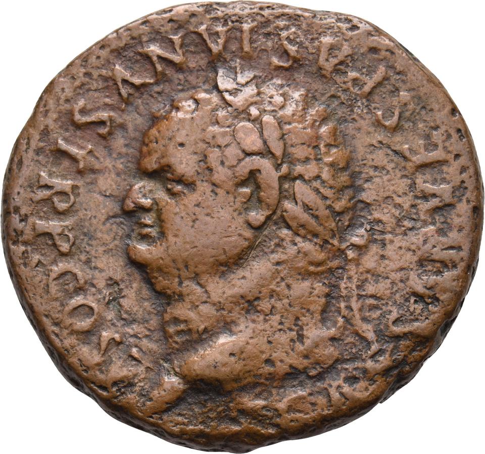 Vespasian, copper-alloy as, collection photograph Koeln-ID643, obverse