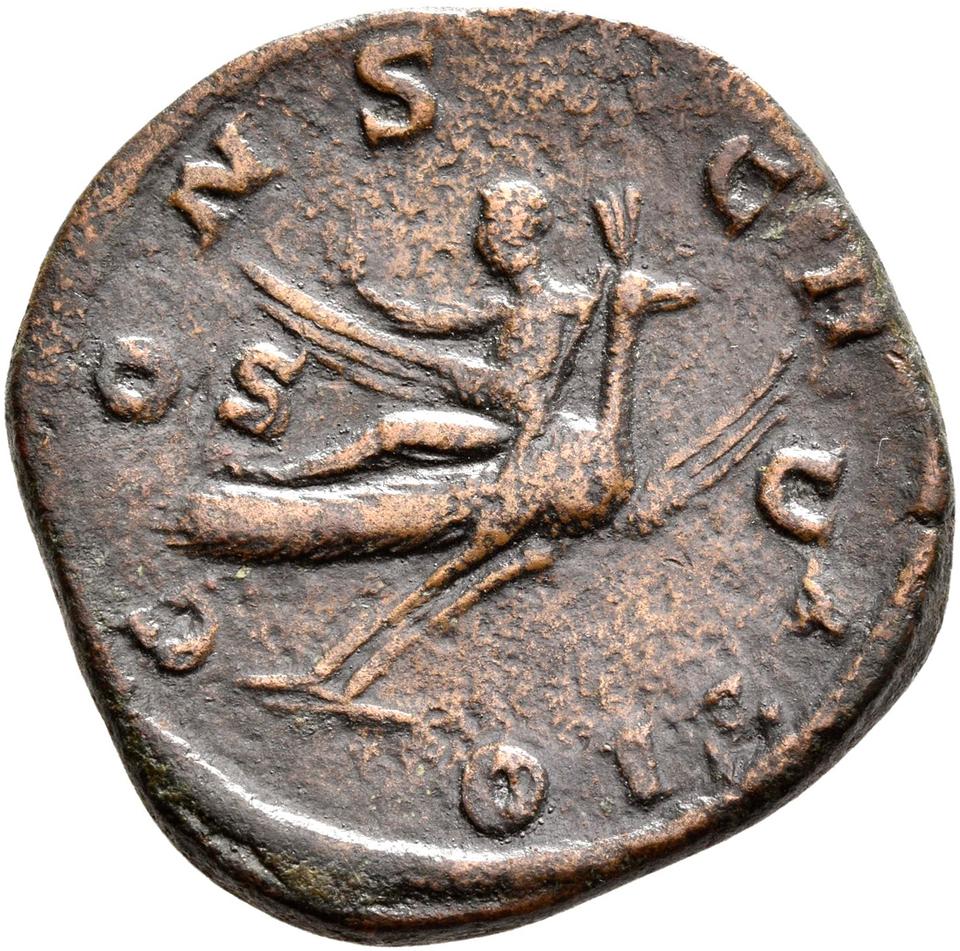 Maximinus Thrax, copper-alloy sestertius, collection photograph Rostock-ID238, reverse