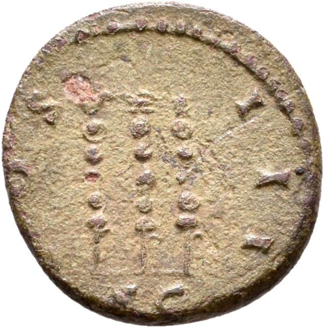 Hadrian, copper-alloy semis, collection photograph Rostock-ID397, reverse