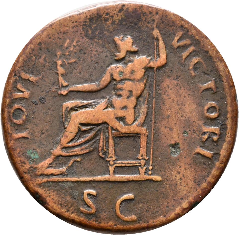 Domitian, copper-alloy sestertius, collection photograph Rostock-ID1019, reverse