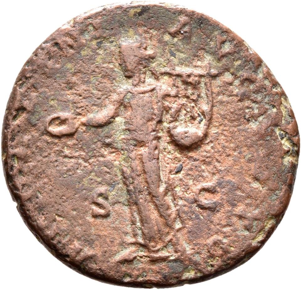 Septimius Severus, copper-alloy as, collection photograph Rostock-ID239, reverse