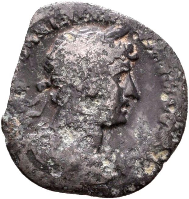 Hadrian, silver denarius, collection photograph Rostock-ID373, obverse
