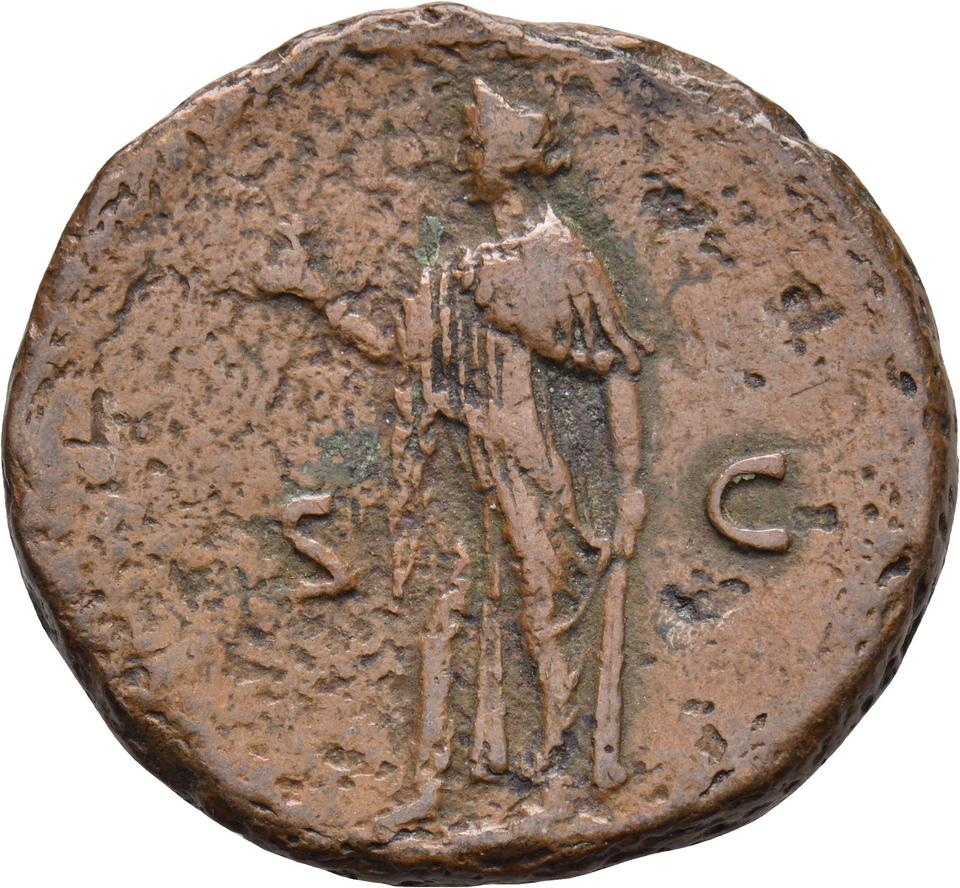 Vespasian, copper-alloy as, collection photograph Koeln-ID643, reverse