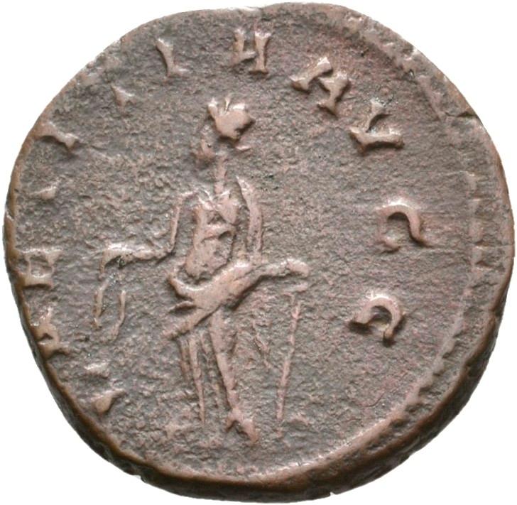 Tetricus I, silver antoninianus, collection photograph Rostock-ID1206, reverse