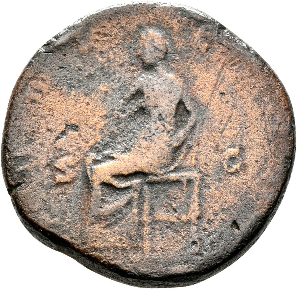 Commodus, copper-alloy sestertius, collection photograph Rostock-ID292, reverse