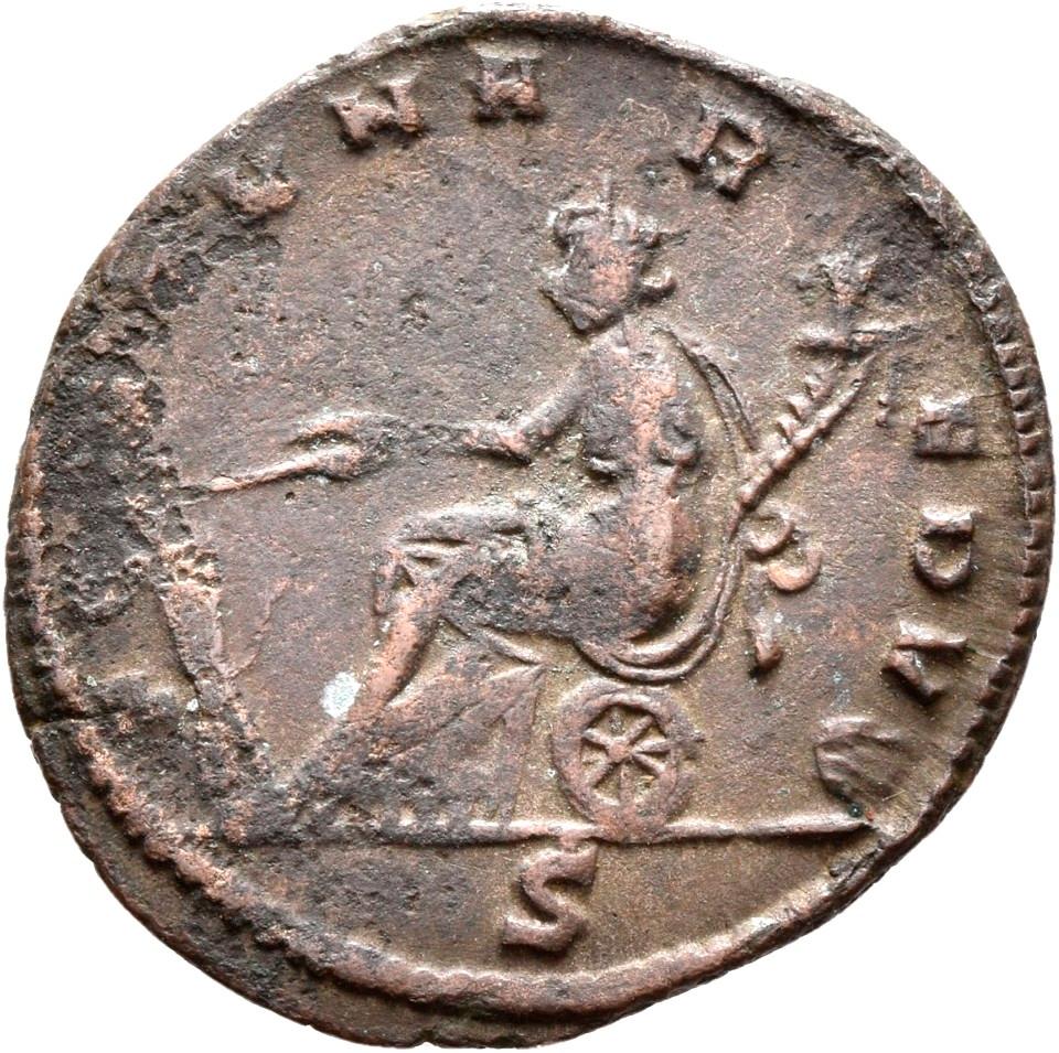 Aurelian, silver antoninianus, collection photograph Rostock-ID1241, reverse