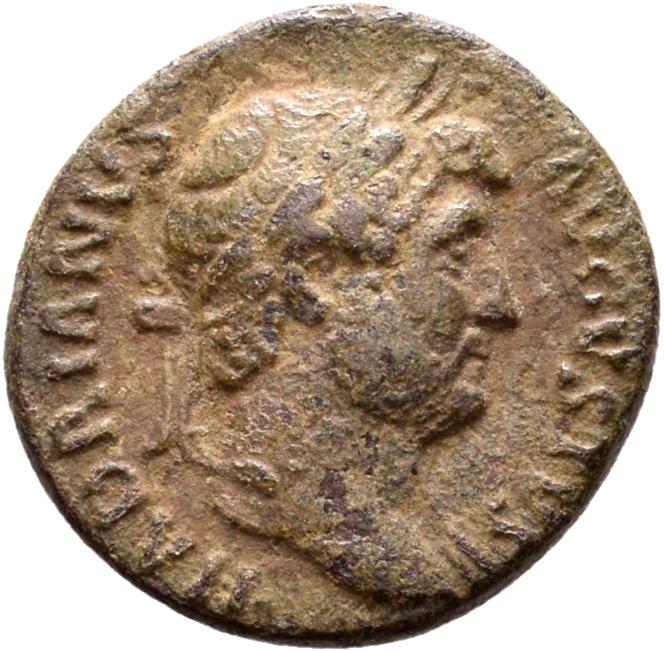 Hadrian, copper-alloy semis, collection photograph Rostock-ID397, obverse