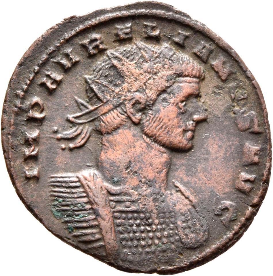 Aurelian, silver antoninianus, collection photograph Rostock-ID1241, obverse