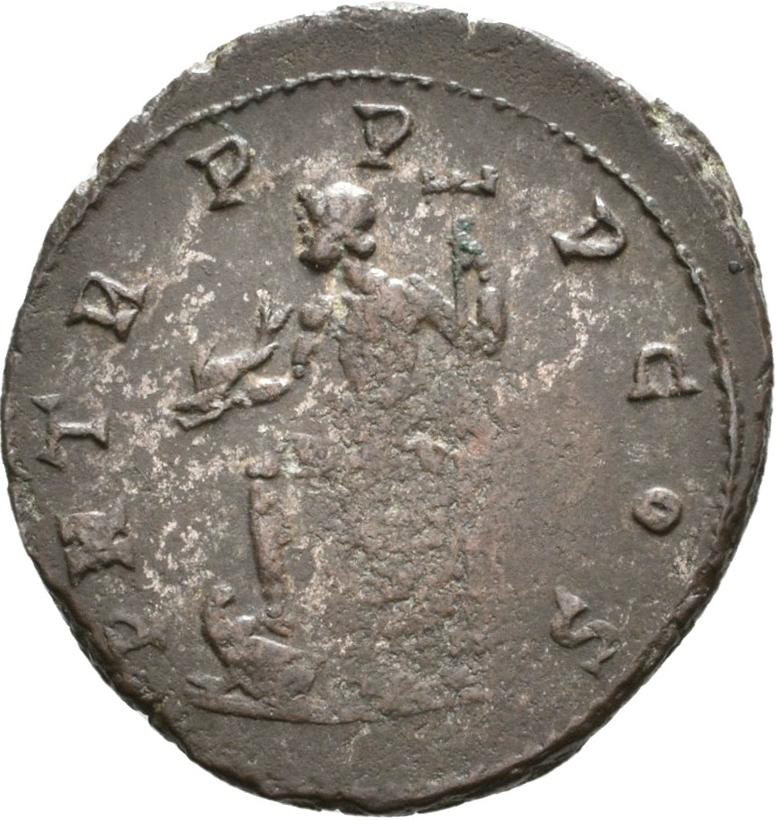 Aurelian, silver antoninianus, collection photograph Rostock-ID1234, reverse