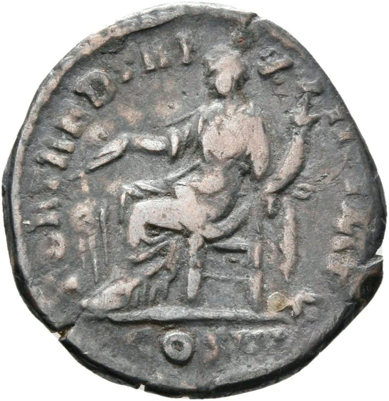 Marcus Aurelius, silver denarius, collection photograph Rostock-ID186, reverse
