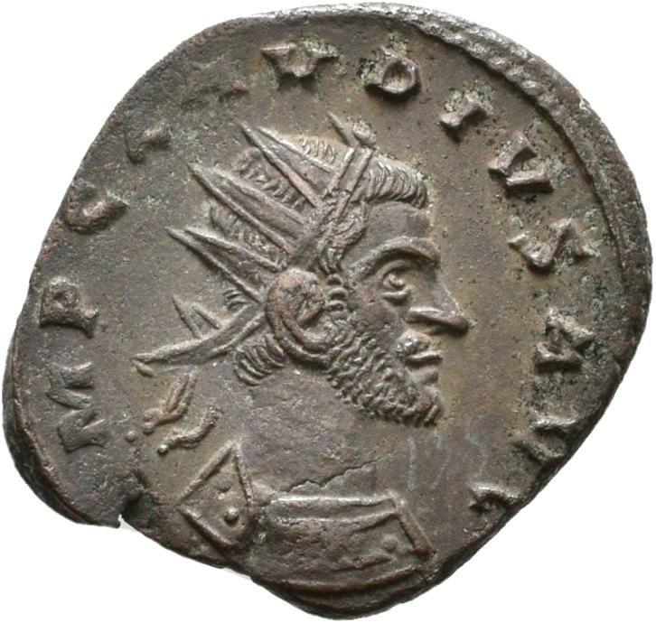 Claudius II Gothicus, silver antoninianus, collection photograph Rostock-ID1225, obverse
