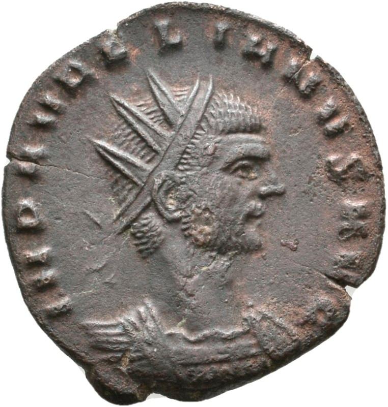 Aurelian, silver antoninianus, collection photograph Rostock-ID1248, obverse
