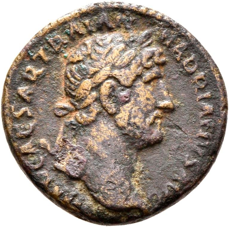 Hadrian, copper-alloy quadrans, collection photograph Rostock-ID217, obverse