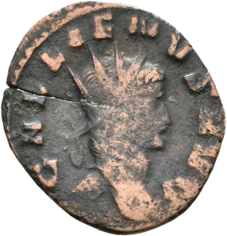 Gallienus, silver antoninianus, collection photograph Rostock-ID1052, obverse