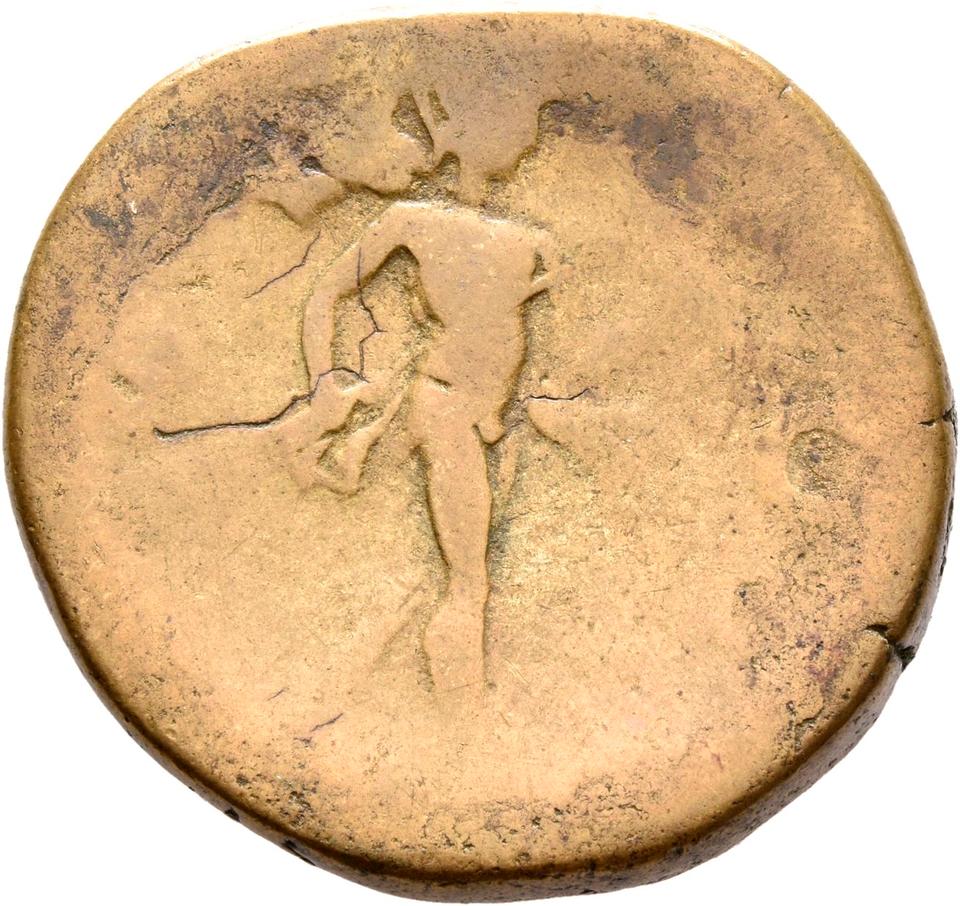 Antoninus Pius, copper-alloy sestertius, collection photograph Rostock-ID245, reverse