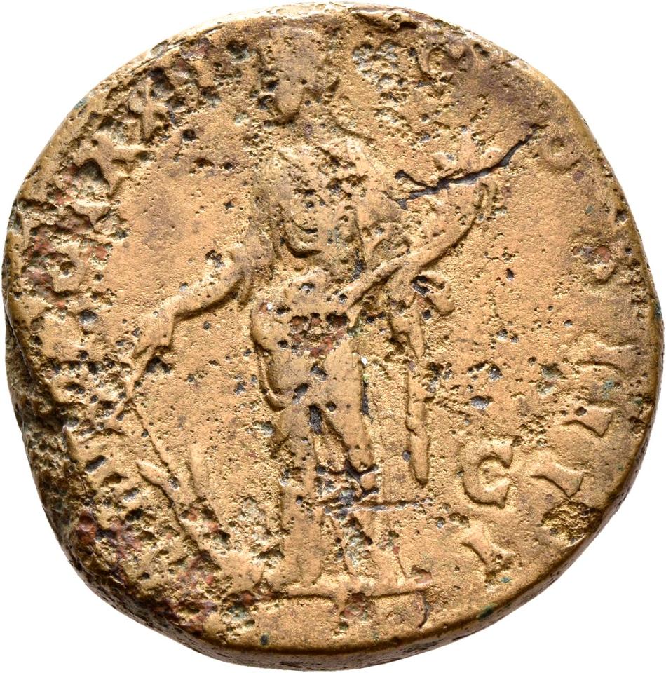 Antoninus Pius, copper-alloy sestertius, collection photograph Rostock-ID251, reverse