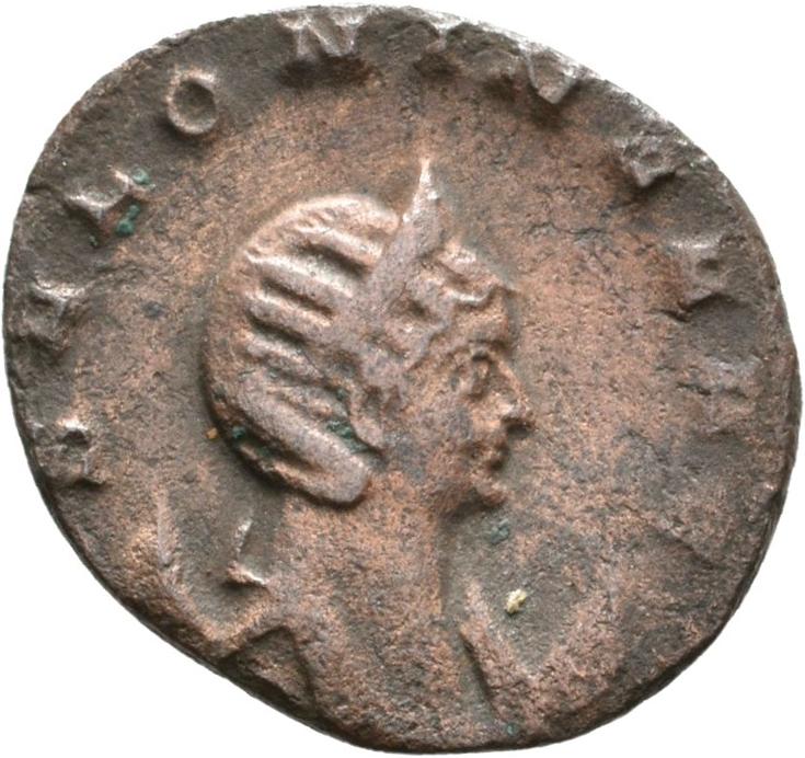 Gallienus, silver antoninianus, collection photograph Rostock-ID1158, obverse