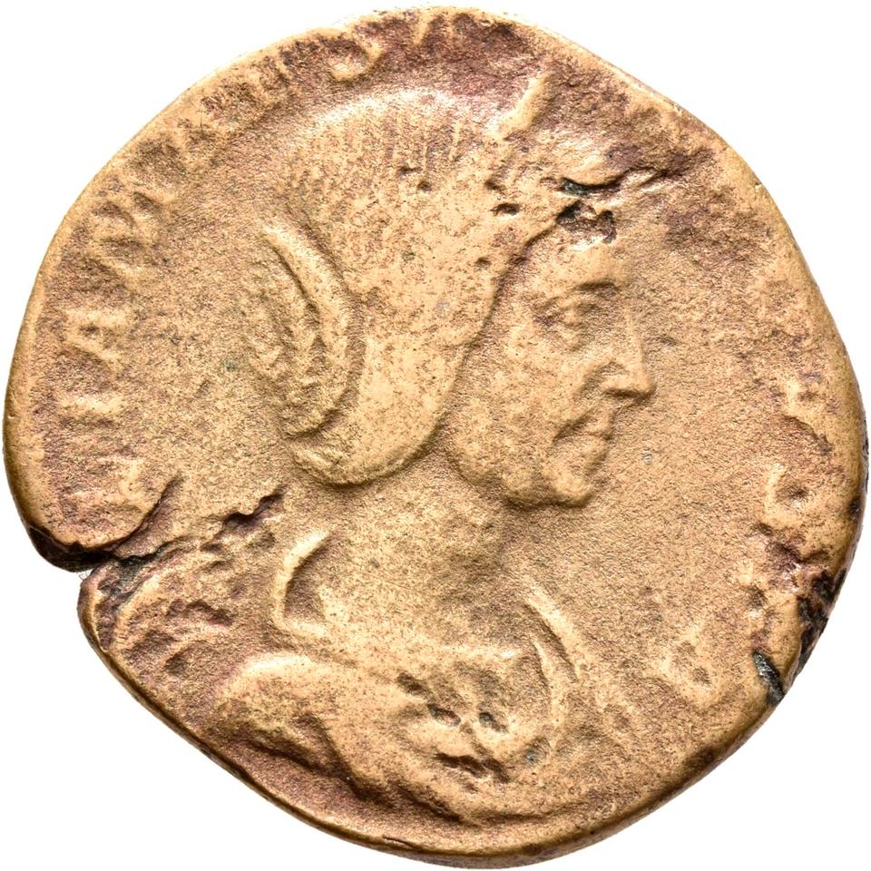 Elagabalus, copper-alloy sestertius, collection photograph Rostock-ID200, obverse