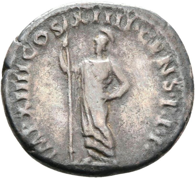 Domitian, silver denarius, collection photograph Rostock-ID92, reverse