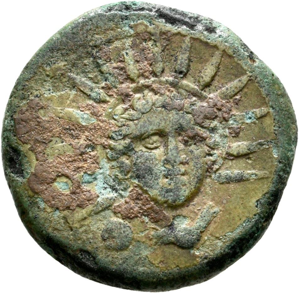 Roman Republic, copper-alloy uncia, collection photograph Rostock-ID309, obverse