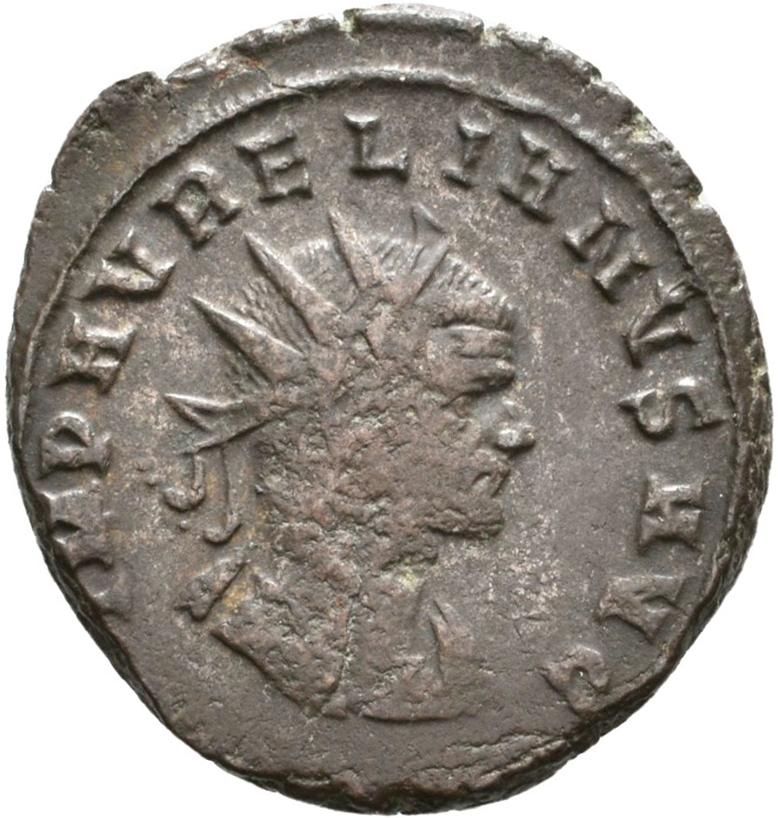 Aurelian, silver antoninianus, collection photograph Rostock-ID1234, obverse